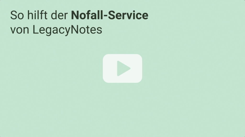 Standbild Video «So hilft der Notfall-Service von LegacyNotes»